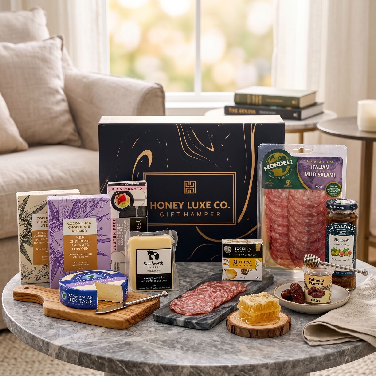 Gourmet Cheese & Charcuterie Indulgence Hamper — Sweet & Savoury Grazing Collection