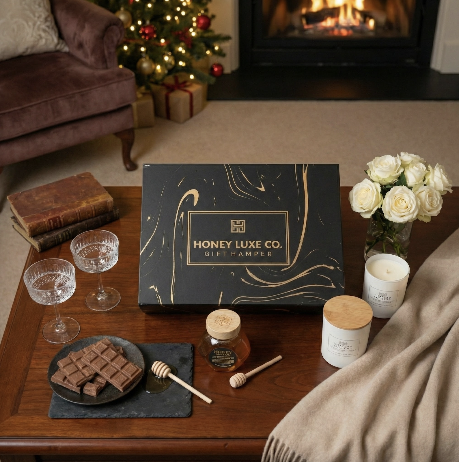 Sidewood Sparkling Luxe Grazing Hamper — Cheese, Charcuterie & Caviar