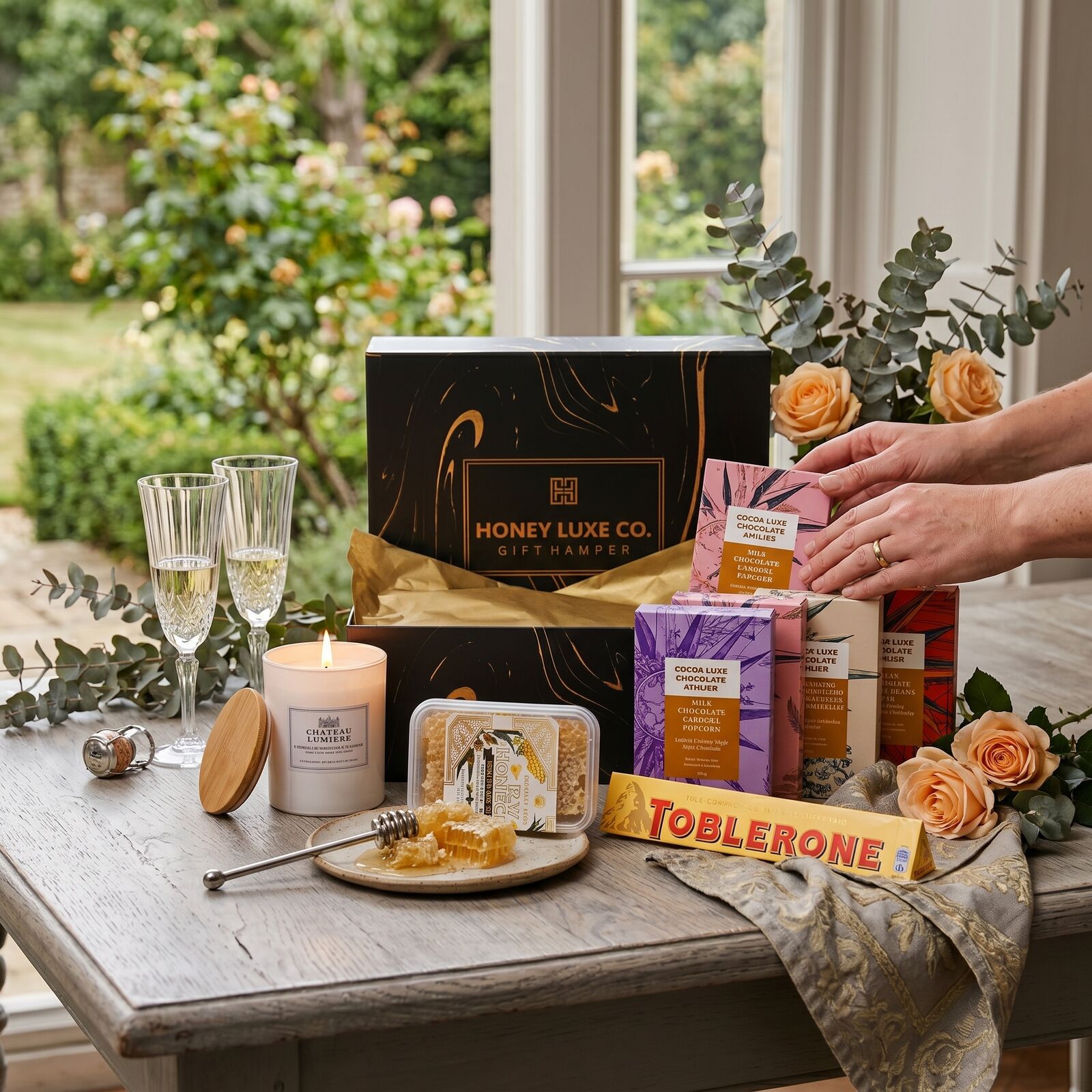 Château Lumière Indulgence — Chocolate, Candle & Honeycomb