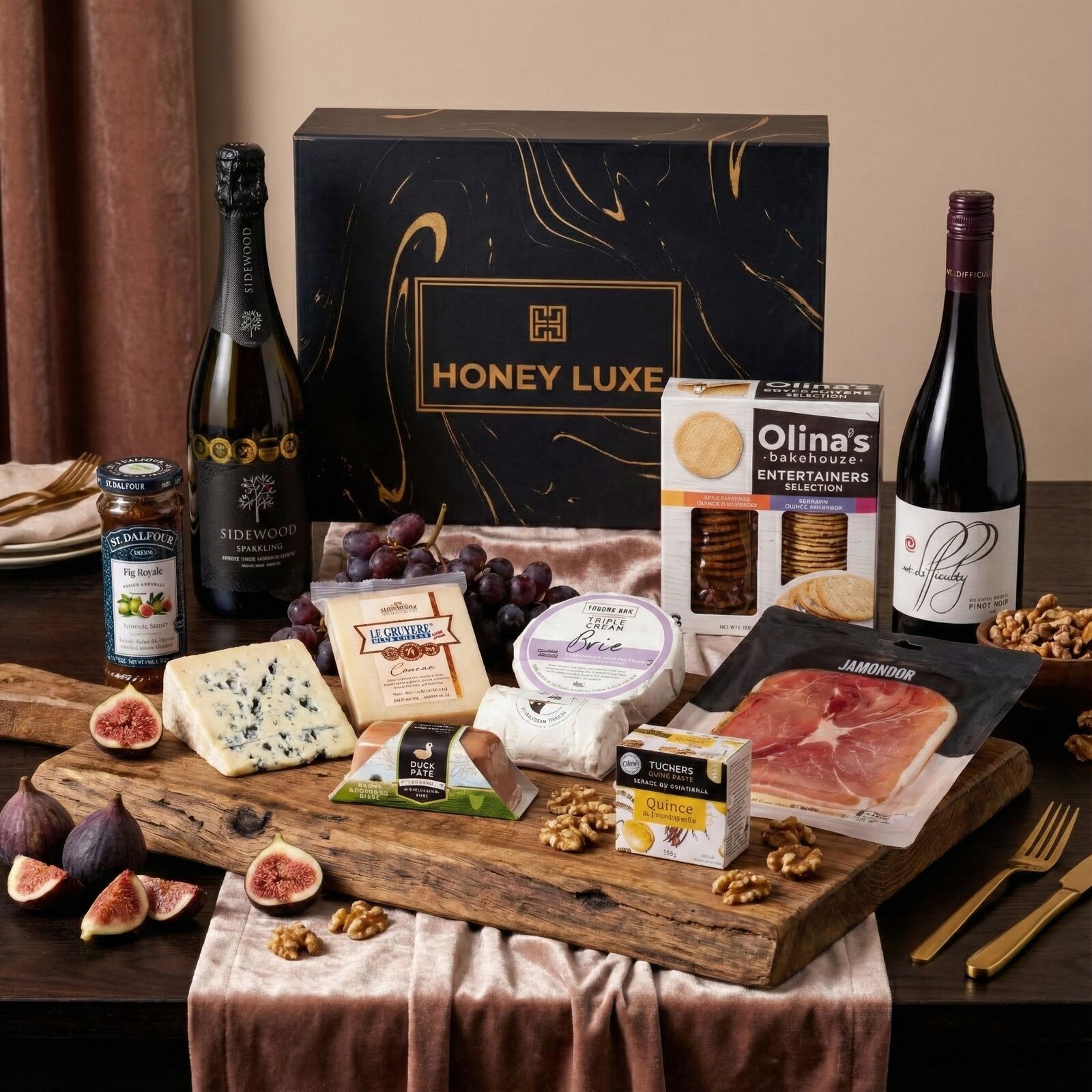 Epicurean Harmony – Sparkling & Pinot Noir Gourmet Feast Hamper