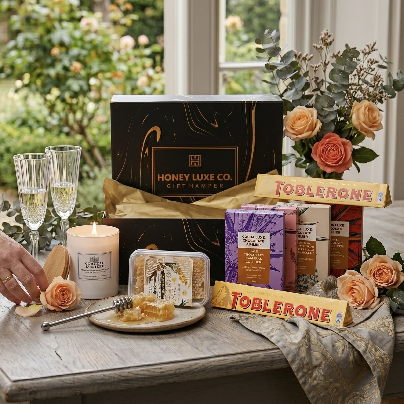 Château Lumière Indulgence — Chocolate, Candle & Honeycomb