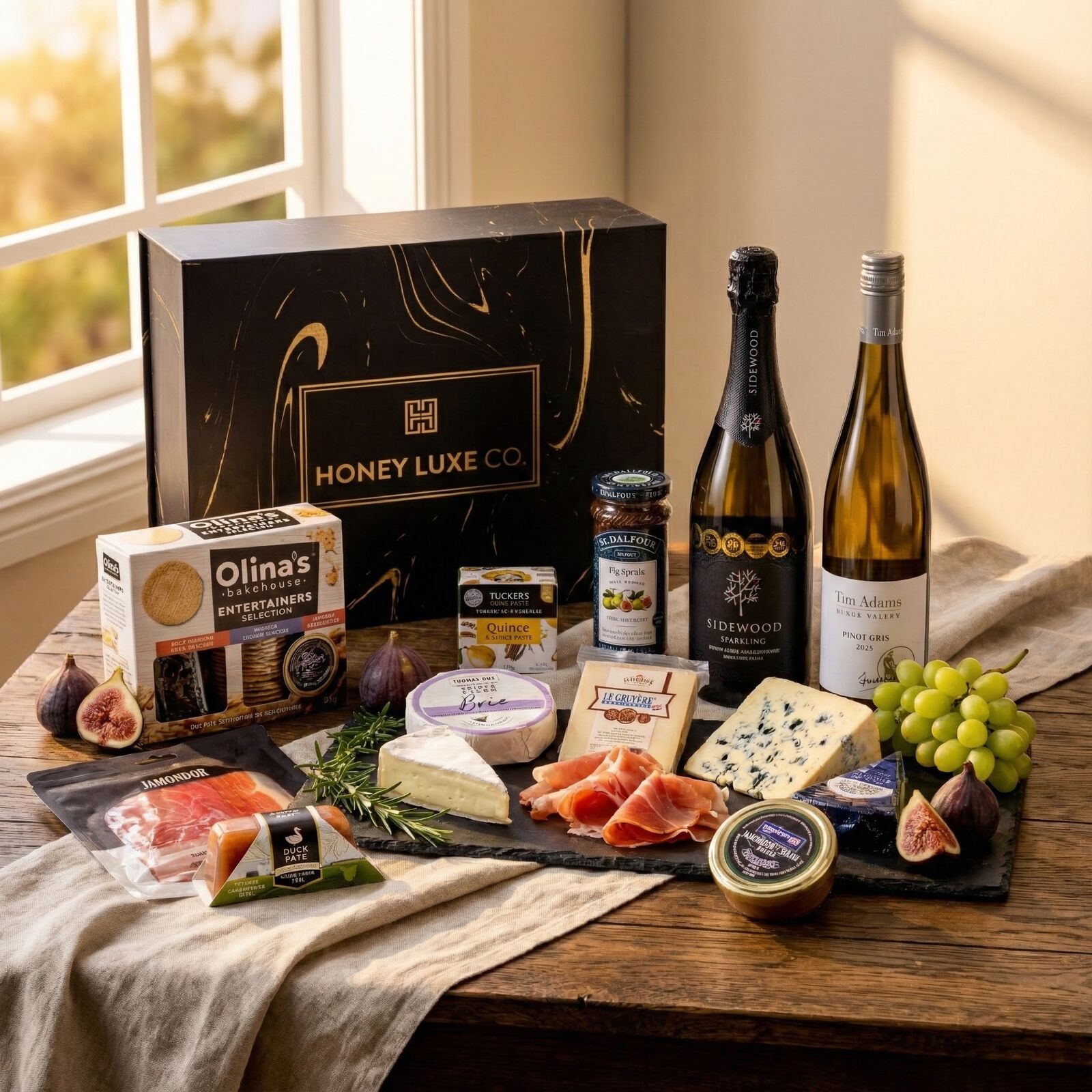 Epicurean Harmony – Sparkling & Pinot Gris Gourmet Feast Hamper