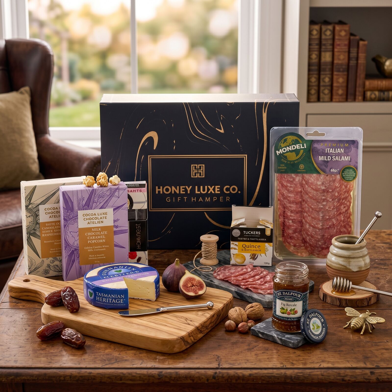 Gourmet Cheese & Charcuterie Indulgence Hamper — Sweet & Savoury Grazing Collection