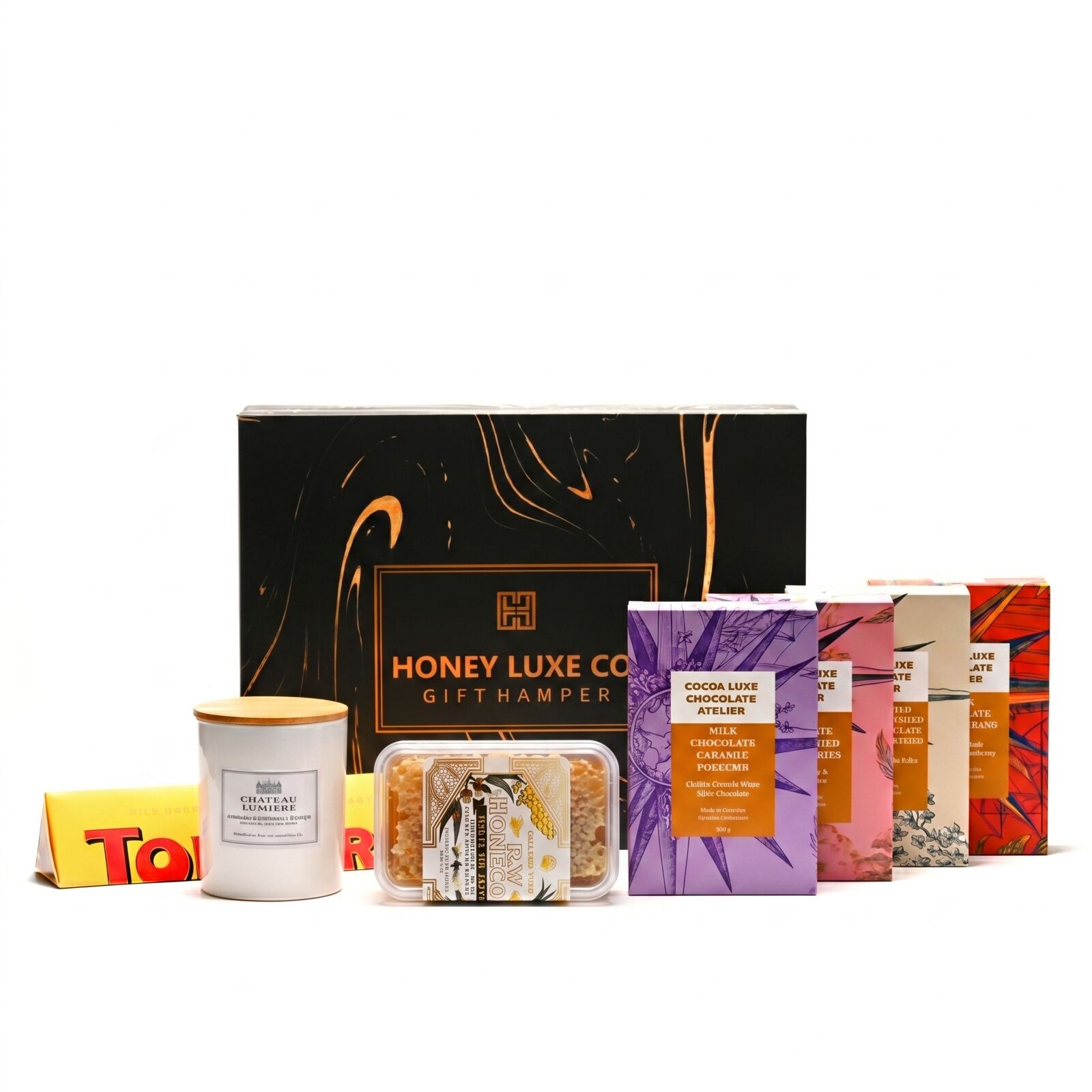 Château Lumière Indulgence — Chocolate, Candle & Honeycomb
