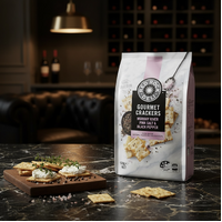 Red Rock Deli Gourmet Crackers Murray River Pink Salt & Black Pepper