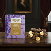 Golden Caramel Chocolate Popcorn