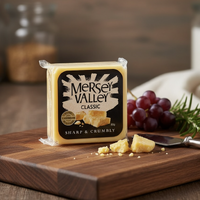 Mersey Valley Classic Cheddar Cheese Block 80g