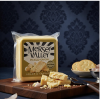 Mersey Valley Pickled Onion Cheddar Cheese Block 235g