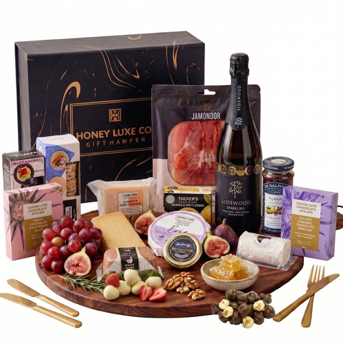 Sidewood Sparkling Luxe Grazing Hamper — Cheese, Charcuterie & Caviar